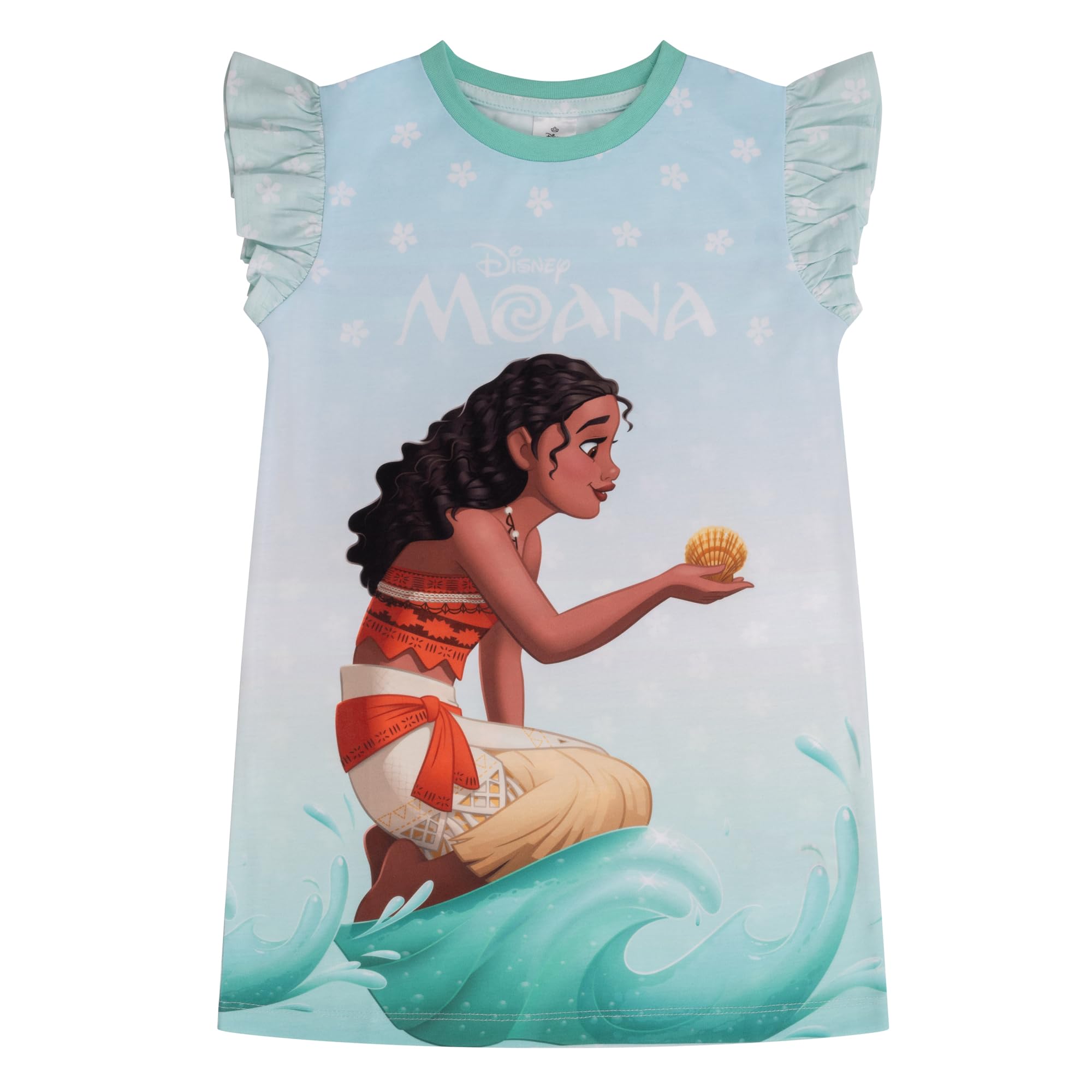 Disney Girls Blue Moana Nightie/Nightdress - 5-6 Years: 116Cm