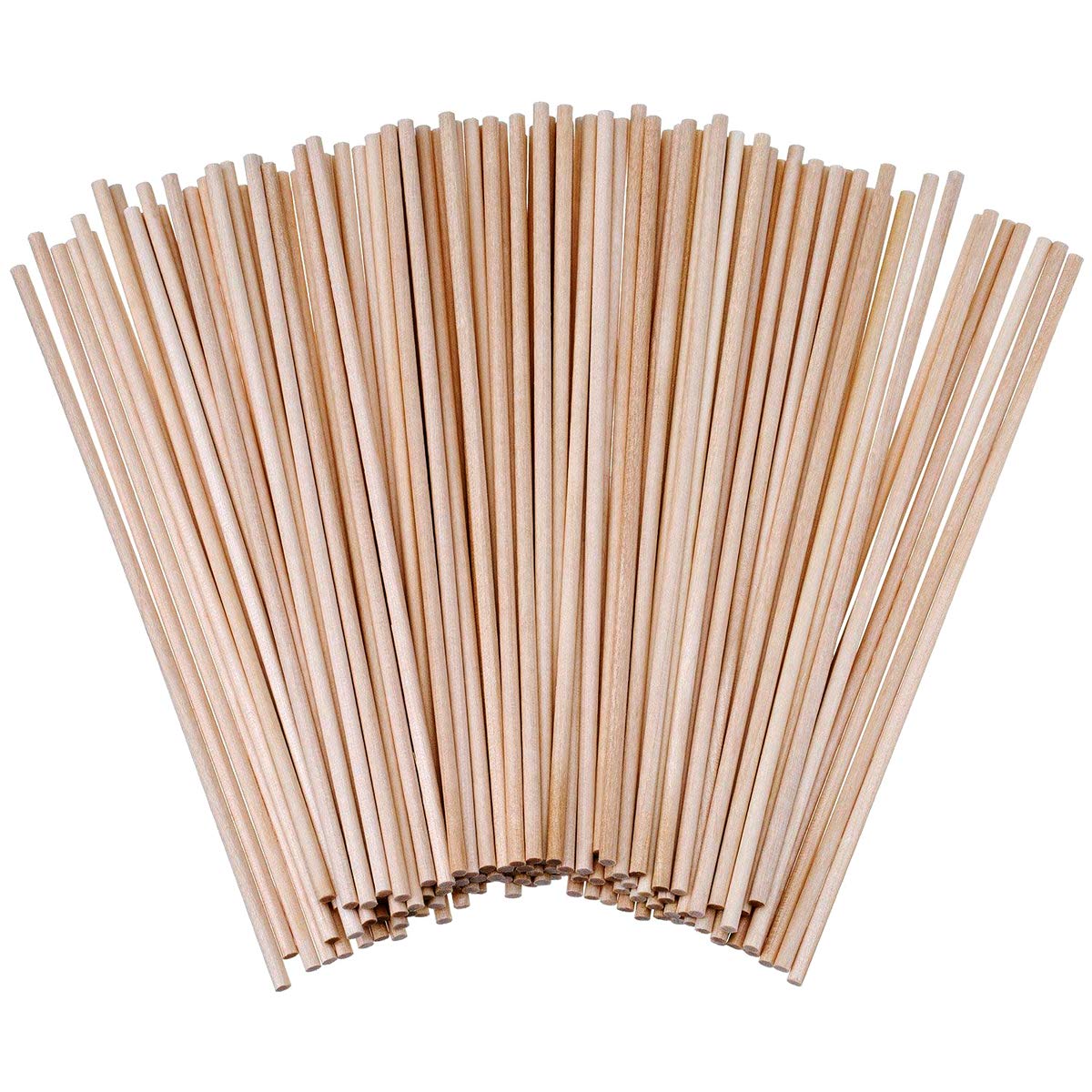 120 Pack Bamboo Wooden Dowel Rods - Unfinished Natural Wooden Sticks for Crafts 15cm x 3mm