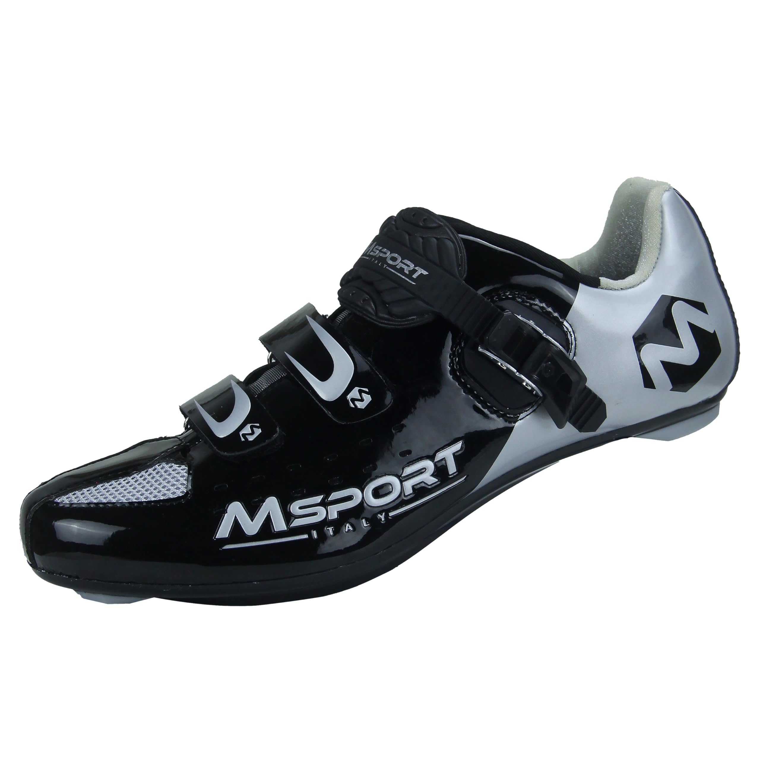 Scarpe Ciclismo per Bici da Strada Traspirante Scarpe Bici Spinning Uomo/Donna - Nero 42 EU