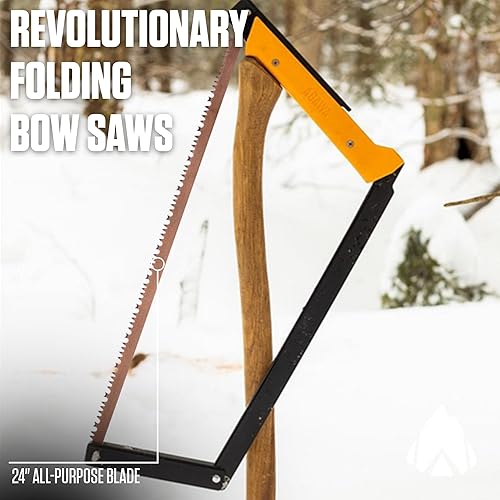Miniatura 6 de AGAWA BOREAL - Sierra plegable de 24 a 24 pulgadas con hoja de sierra multiusos, equipo de campamento para senderismo, pesca, caza, bushcraft y kit
