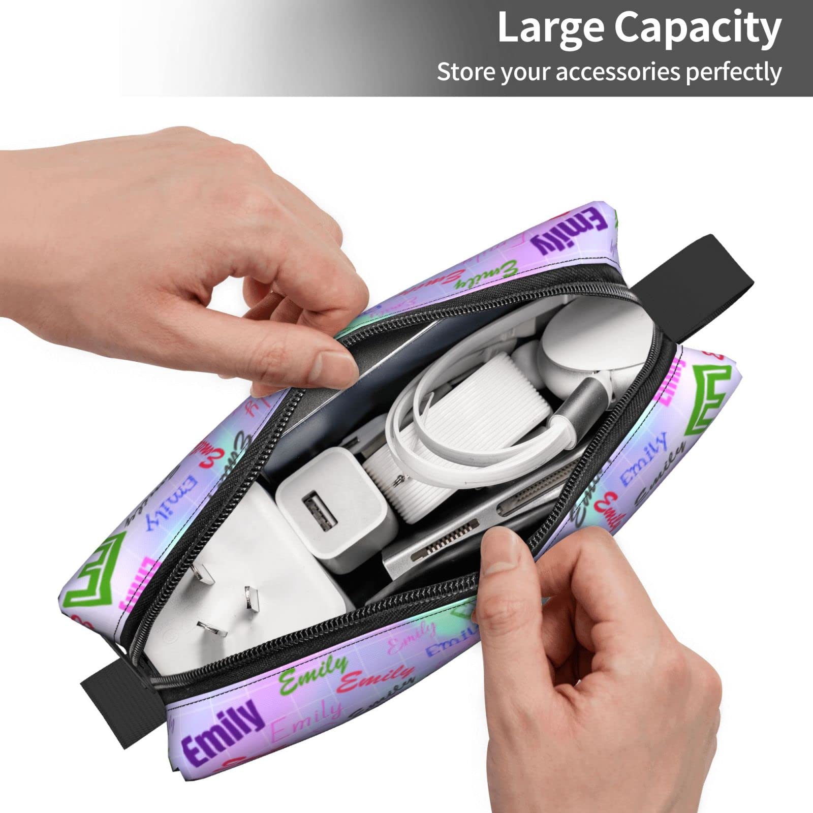 Naispanda Custom Pencil Case With Name - Personalized Pen Pouch, Large Capacity, Gift For Students - View #7