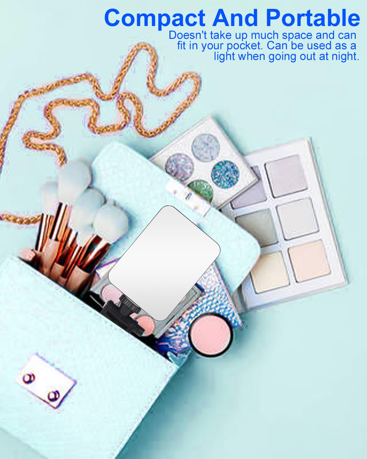 Luce Selfie LED Ricaricabile Per Telefono - 3000-6500K, 10 Livelli Luminosità, CRI 95+, Con Clip - Foto 4