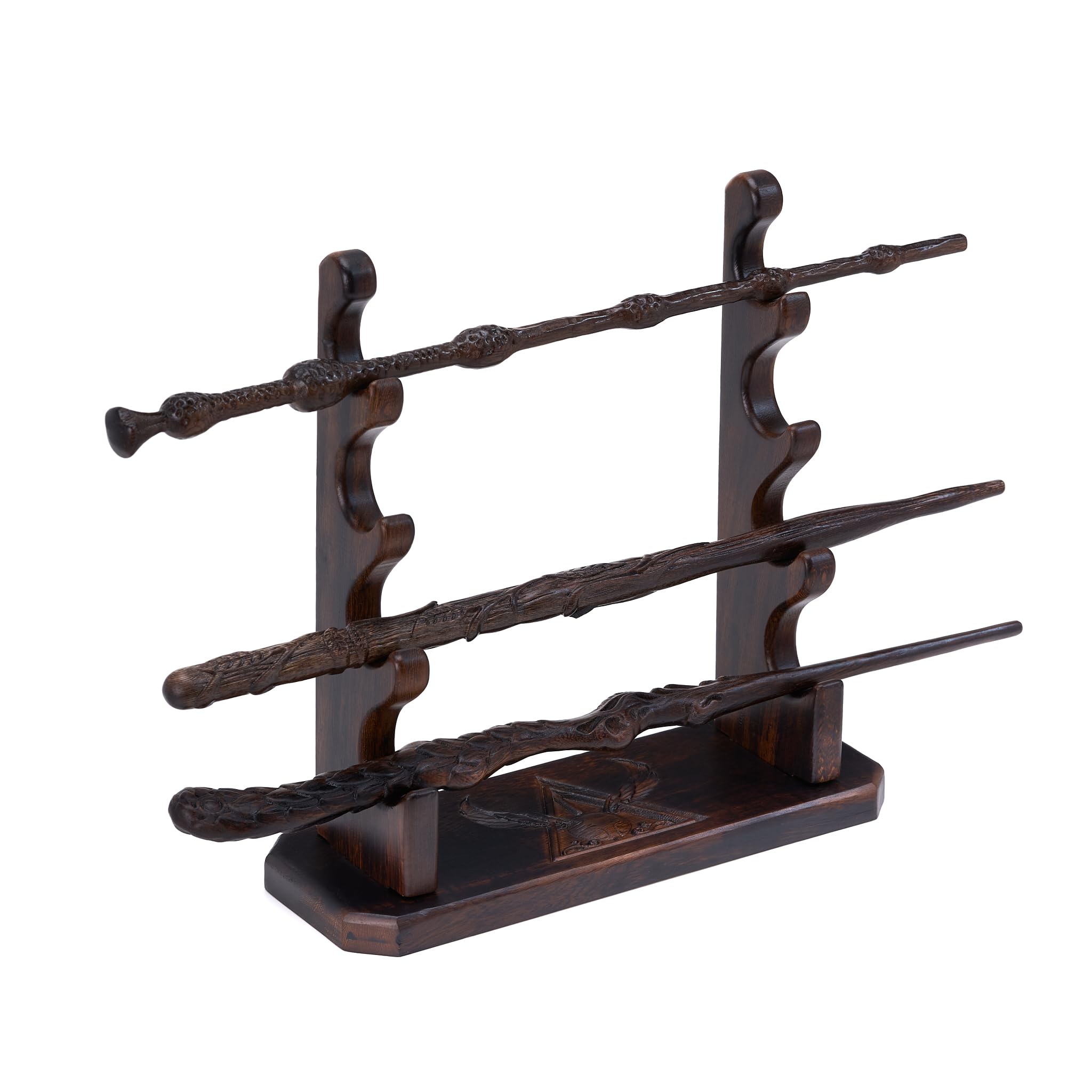 Amazon.com: Handicraftviet Handmade Carved Wand Display Stand, Wooden ...