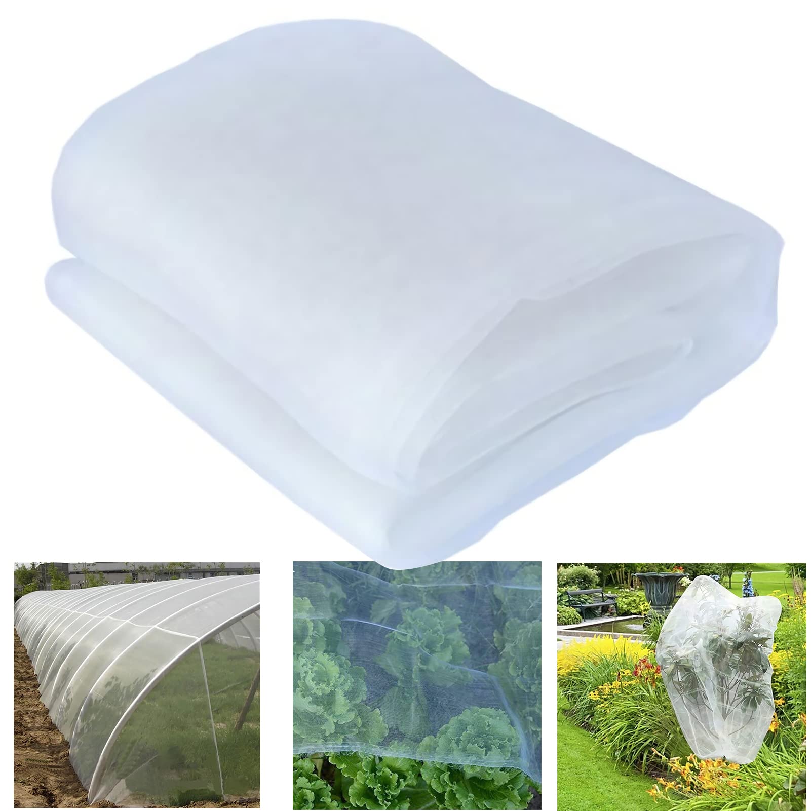 Rete per insetti a maglie strette， Insect And Bird Netting For Vegetables Flowers And Fruits White 4m X 13m