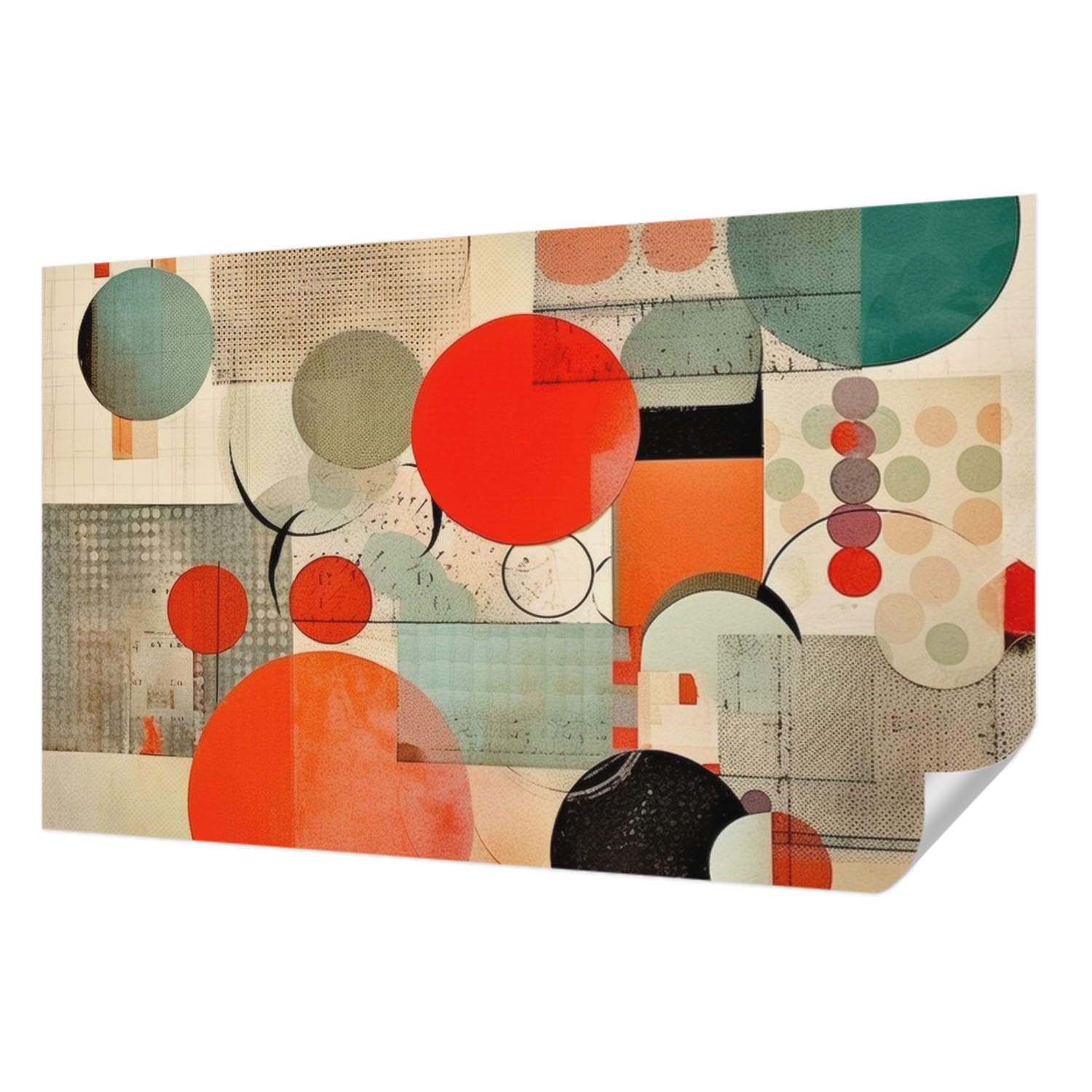 Revêtement mural autocollant 416x254 cm Tulup avec décor panoramique d'abstraction colorée