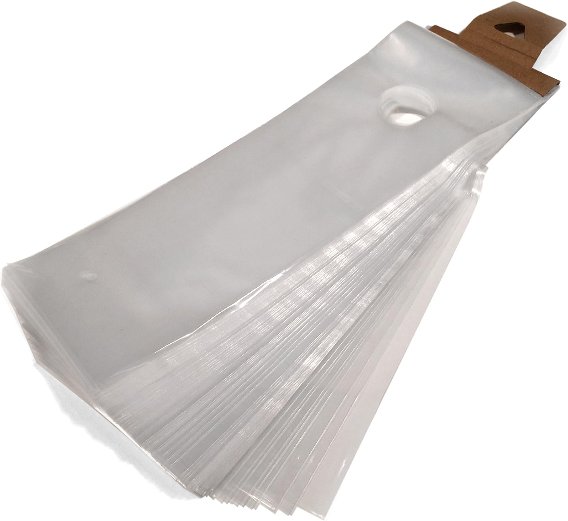 Note Card Cafe Doorknob Bags Bulk Pack of 4.25 x 13.875 in | 1.5 Mil Clear Design | Protects Your Promotions, Coupons, Advertising, Sales, Marketing, Giveaways