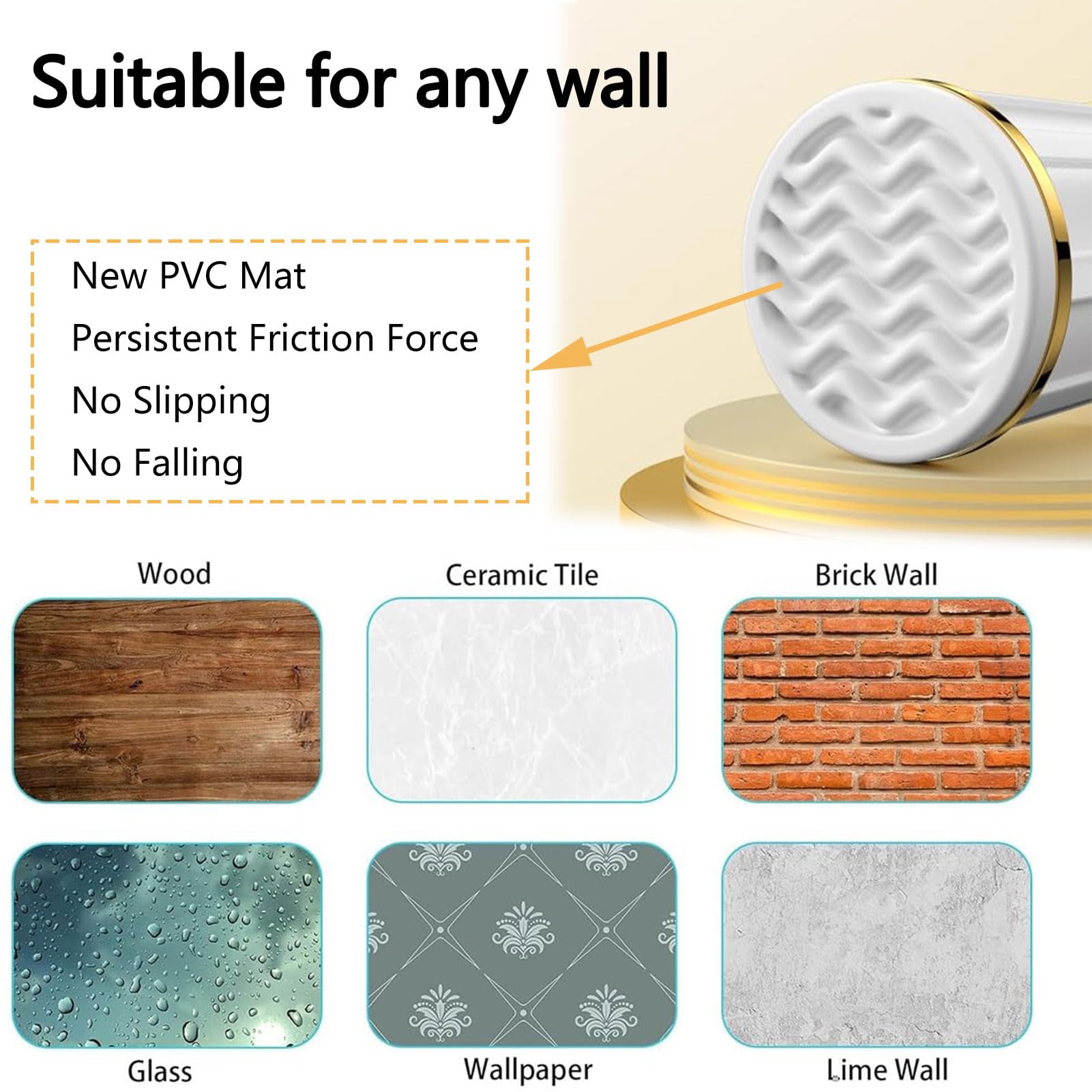 Barra de ducha ajustable sin taladro, barra telescópica de 142 a 177 pulgadas, fácil instalación, se adapta a 360-450 cm, perfecta para renovar el baño del hogar