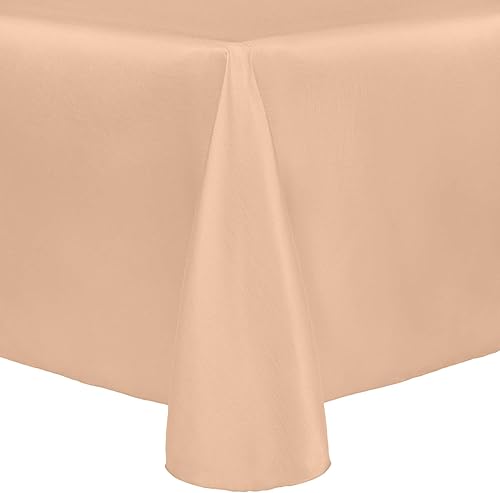 Miniatura 4 de ULTIMATE TEXTILE Majestic - Mantel ovalado reversible Shantung Satin (60 x 84 pulgadas), color berenjena