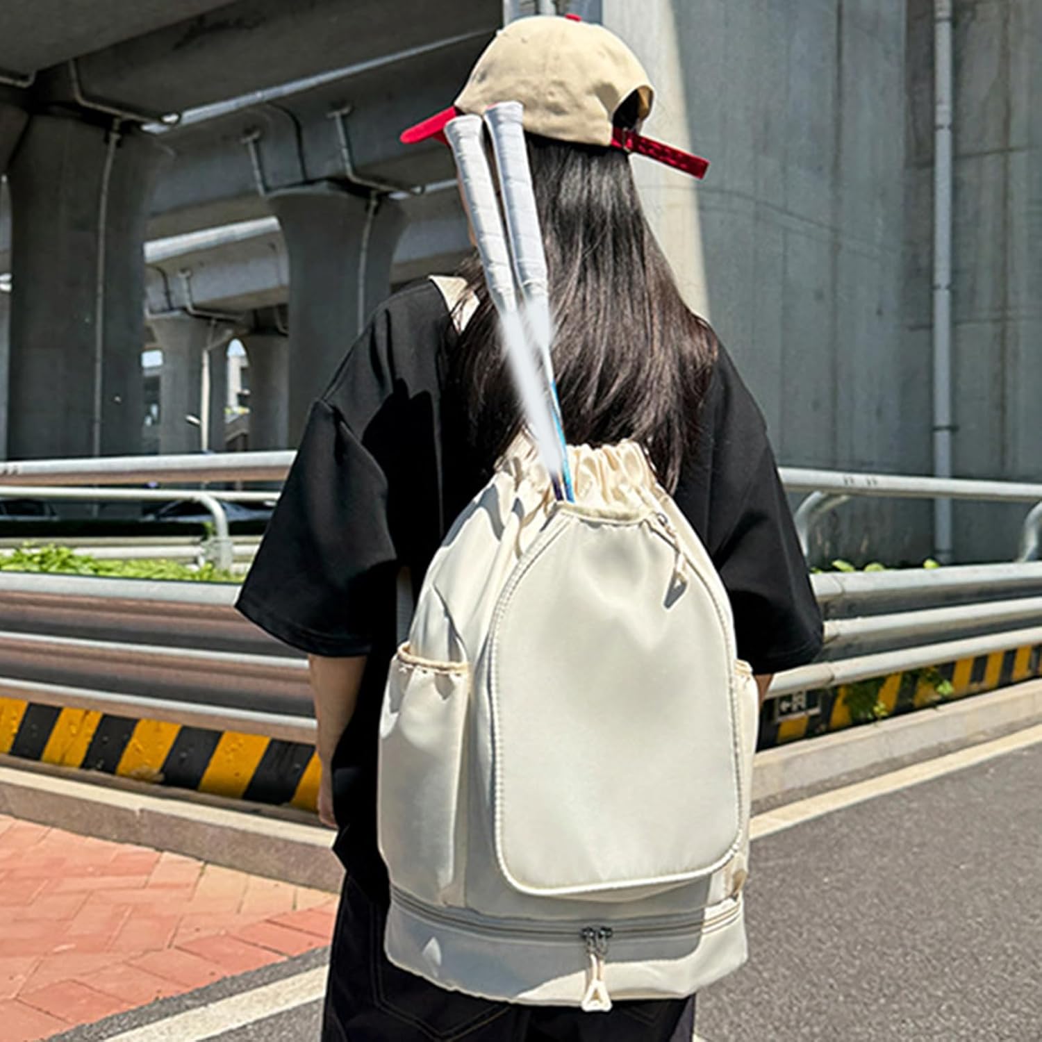 Basketball Backpacks Sports Gym Bag with Dry Wet Separation Fitness Bag Large Capacity Tennis Bag Drawstring Backpacks