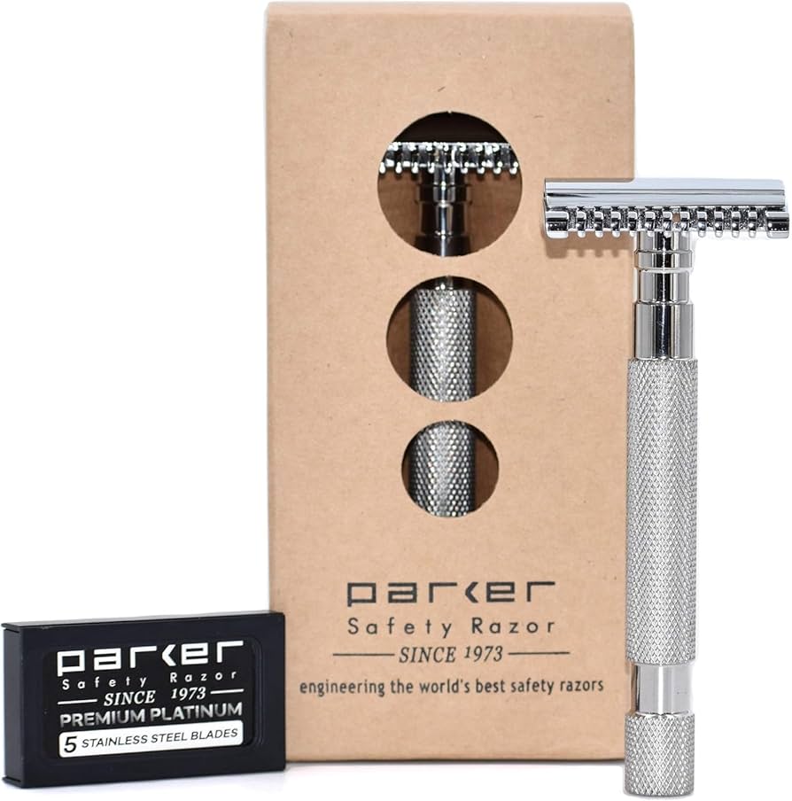 Amazon.co.jp: Parker Safety Razor 68Sステンレス鋼製ハンドルダブル