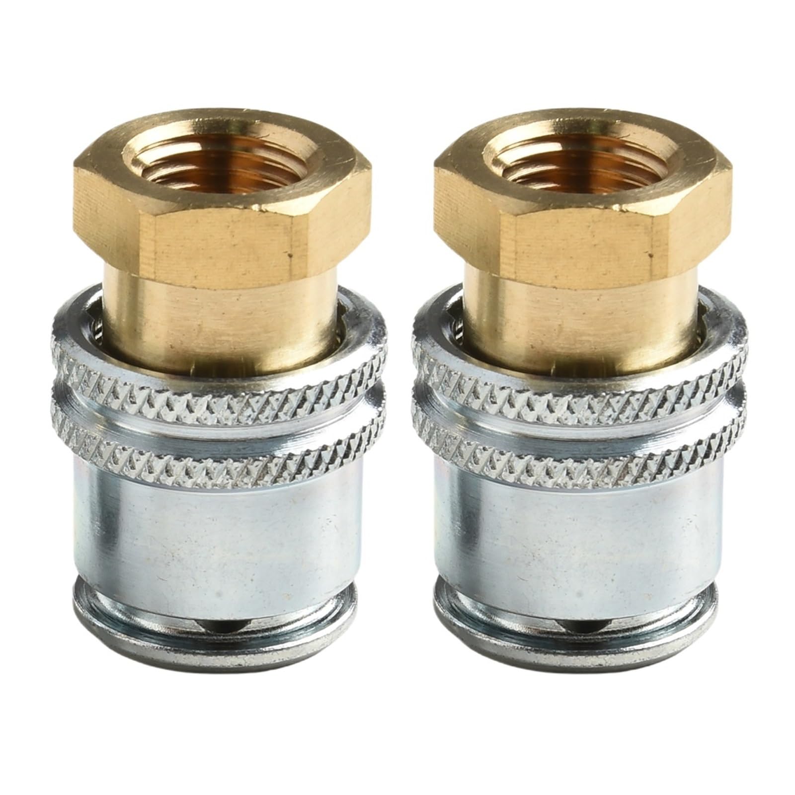 1/2 pezzi Lock On Air-Chuck 1/4NPT adattatore filettato femmina collegamento rapido pneumatico in ottone for accessori valvola di gonfiaggio(2Pcs)