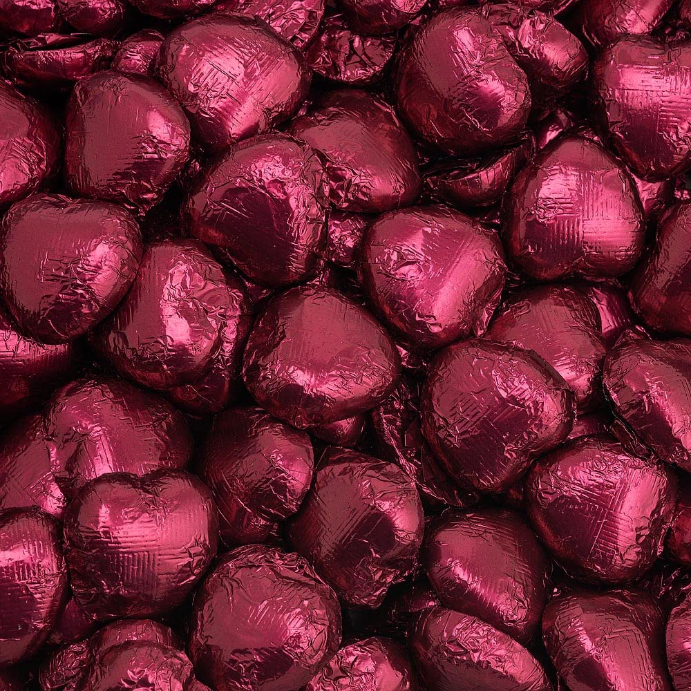 Italian Options Milk Chocolate Foiled Hearts, 50 Chocolates, Gold Foil — view 11