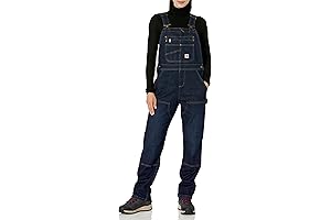 Carhartt Women's Denim Double Front Bib Overalls: Durable Protection for Demanding Work