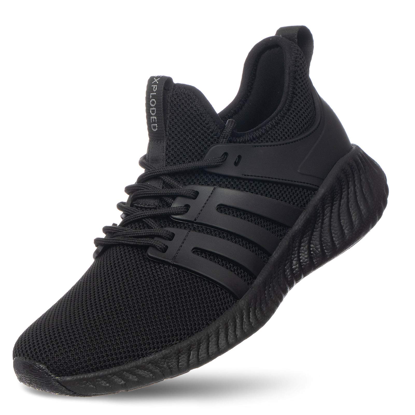 Mens Trainers Running Shoes - Breathable Walking Shoes Workout Trainers Comfort Lace Up