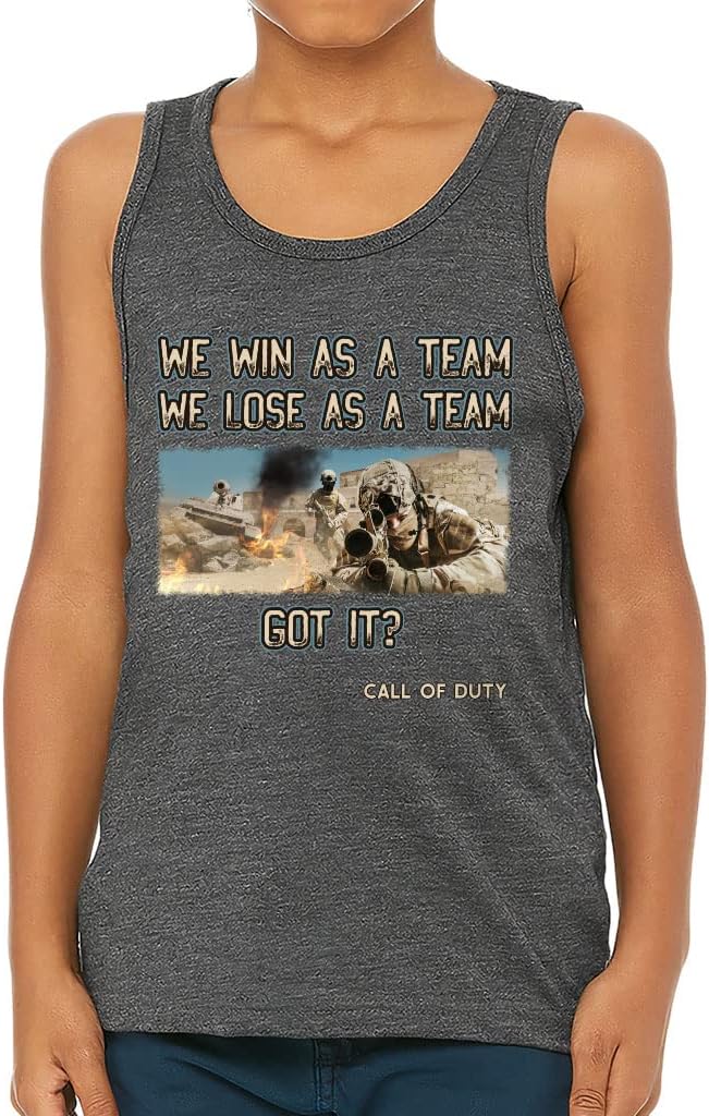 We Win As a Team We Lose As a Team Kids' Jersey Tank - Gift for Boys - Video Games Themed Gifts