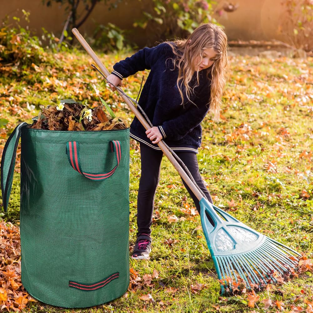 Lot De 2 Sacs à Déchets De Jardin, Réutilisables, Avec