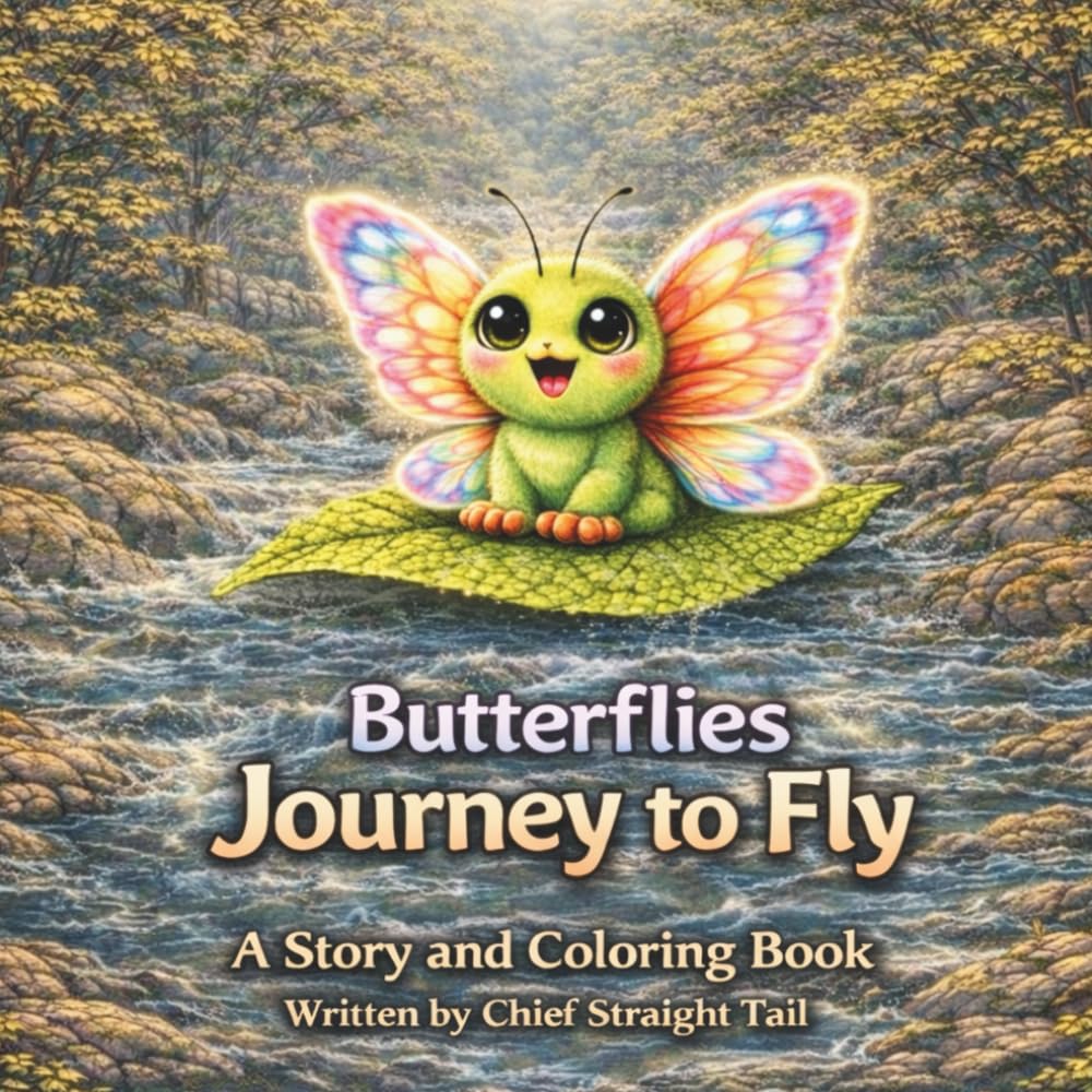 Butterflies Journey to Fly: A Storybook and Coloring Book