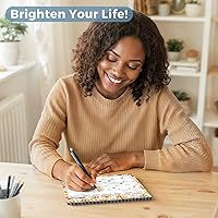 Vista 2 de CRANBURY Calendario pequeño de escritorio de pie 2025, 8 x 6 pulgadas (estaciones), calendario abatible con diseños mensuales de temporada