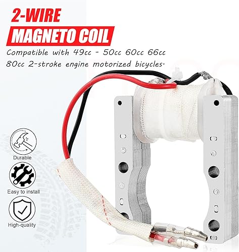 Miniatura 4 de Bobina Magneto para motores de 49 cc, 50 cc, 60 cc, 66 cc, 80 cc, 2 tiempos, motos motorizados, motores, Go Kart, ATV, Quad Scooter Performance 2