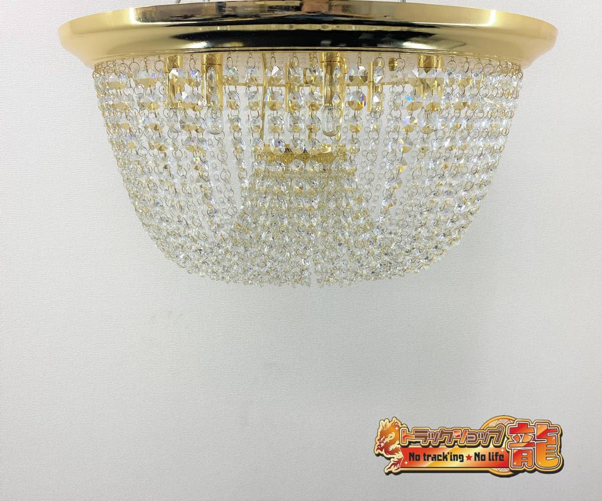 天吊り リンゴ型 シャンデリア Φ60㎝ フルゴールドメッキ デコトラ 観光バス Amazon.co.jp : 即納！Φ63㎝ りんご型 シャンデリア 天吊り フル