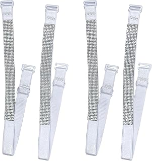 حمالة صدر سوارية بها فصوص مضادة للانزلاق وقابلة لتعديل القياس علي الكتف - للنساء - 2 قطعة