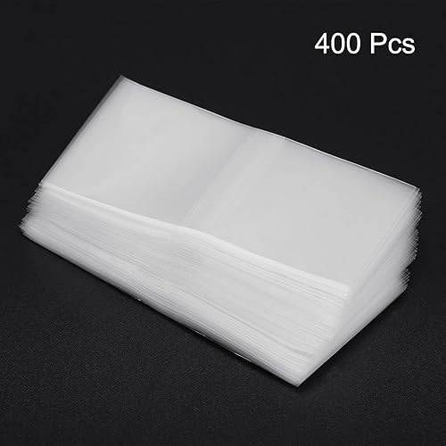 Miniatura 27 de PATIKIL Bandas retráctiles perforadas de 6.102 x 1.575 in, paquete de 400 bandas termocontraíbles de PVC para tapas de diámetro de 3.74 a 3.82