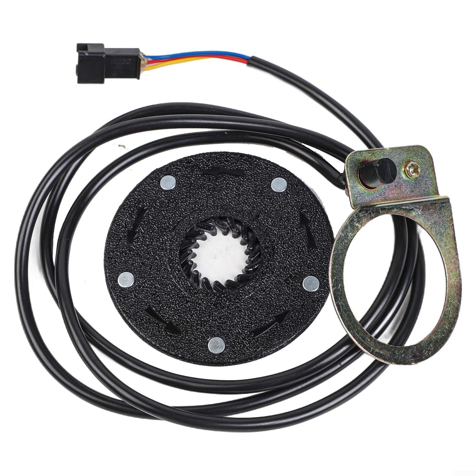 Electric Bike Pedal Assist Speed Sensor Compatible with Standard PAS Controllers Line Length Approx 100 cm (5 Magnets)