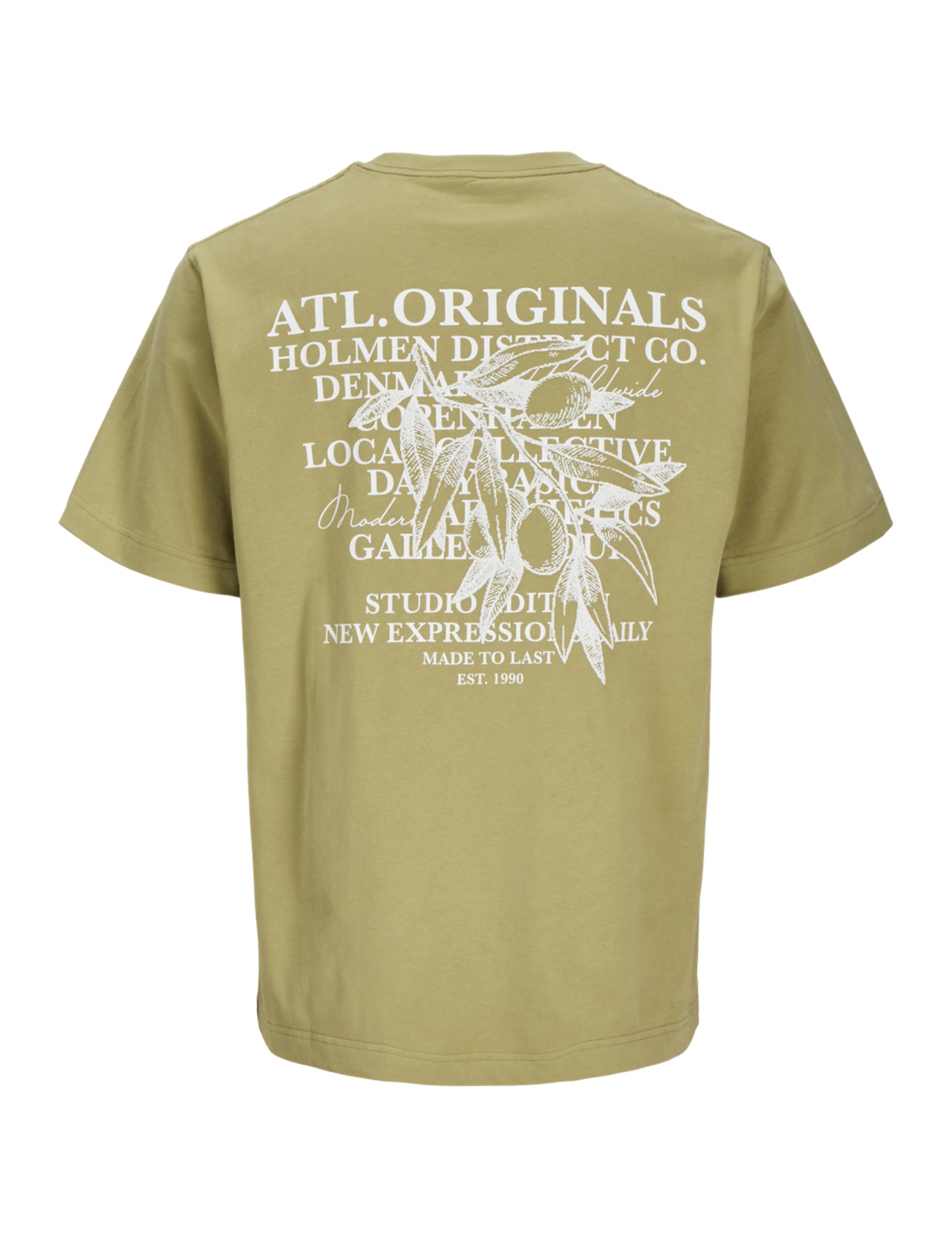 Jorislington Type Graphic Back Tee Ss Cn, cedr, M