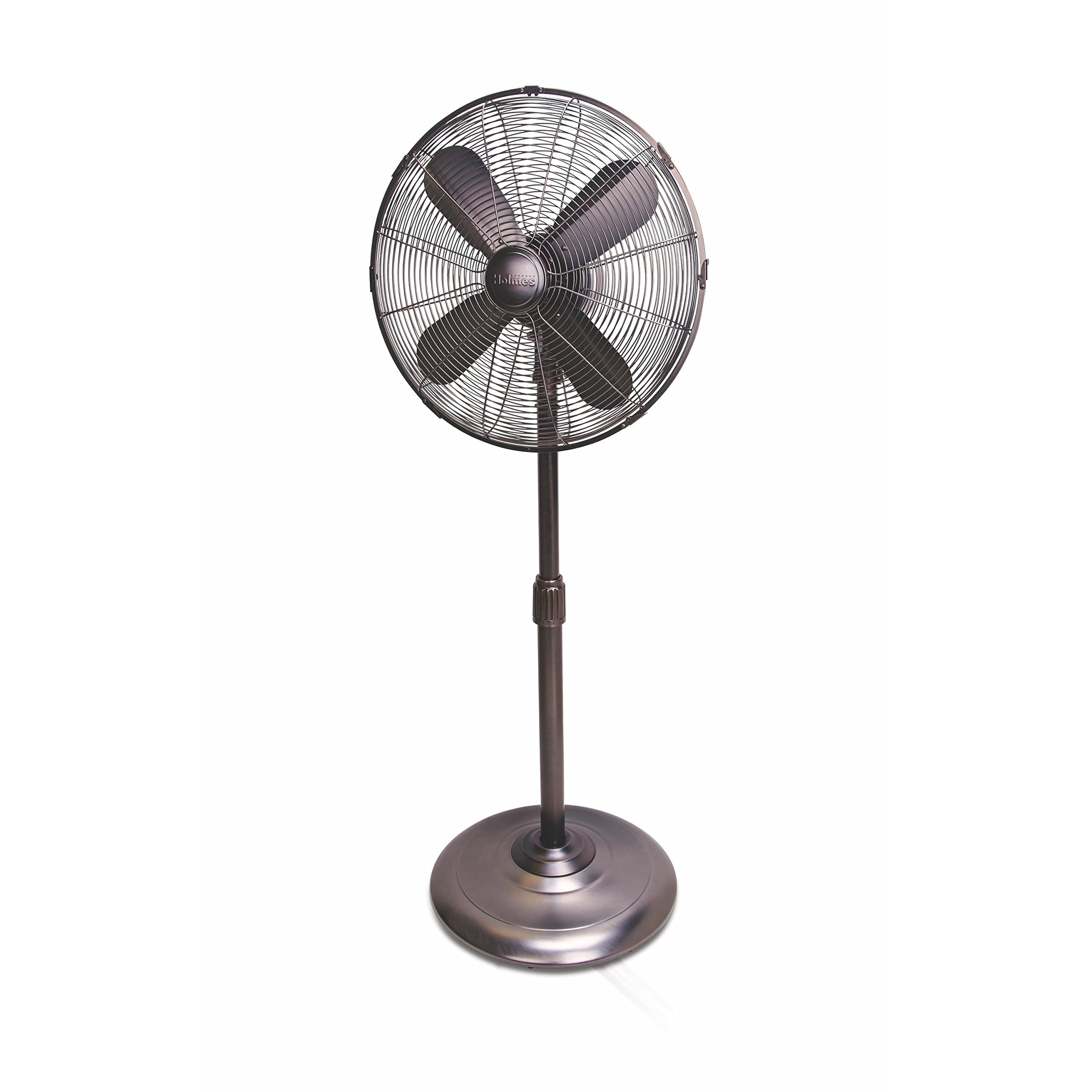 HOLMES HSF1606-BTU Stand Fan, 16-inch, Brushed Antique Nickle Finish, Brushed Bronze