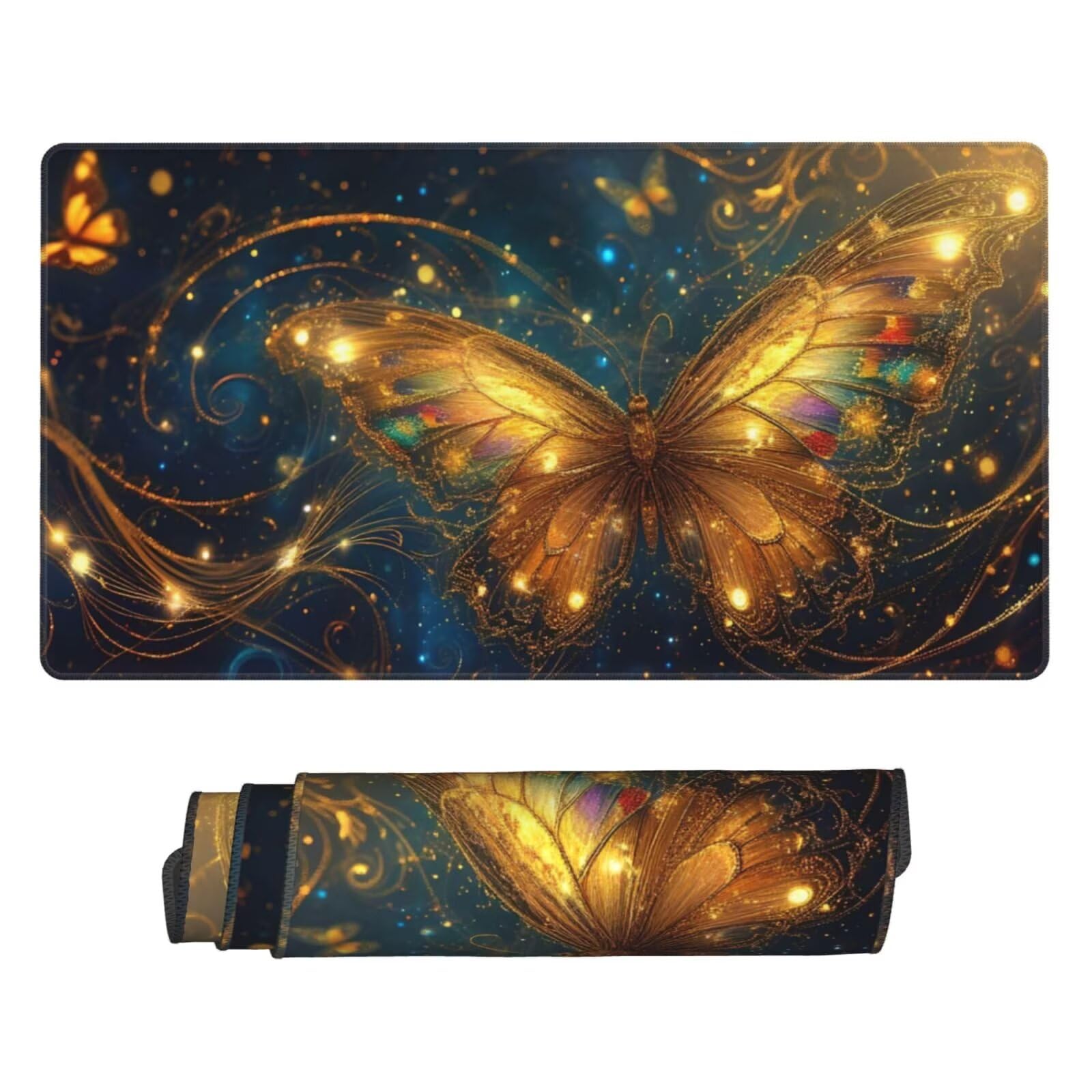 Dream Podkładka pod mysz, duża podkładka pod mysz 1600 x 800 mm, podkładka pod mysz do gier, podkładka na biurko ze zszytymi krawędziami, podkładka pod mysz z klawiaturą, do pracy, gier, biura, domu