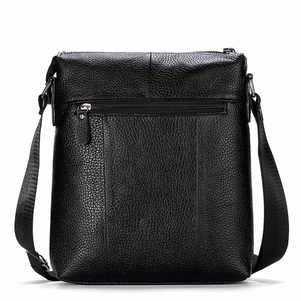 KAVIS Genuine Leather Messenger Bag Men Shoulder Crossbody Handbag Bolsas Sac