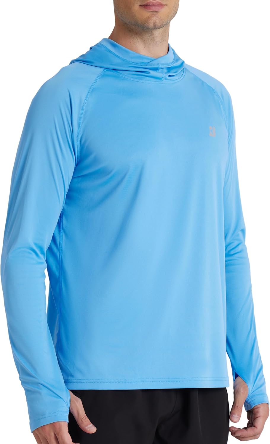 Roadbox Mens UPF 50+ Fishing Shirt, Long Sleeve UV Sun Protection Hoodies, Quick Dry Rash Guard for Hiking Outdoor Working - Image 2