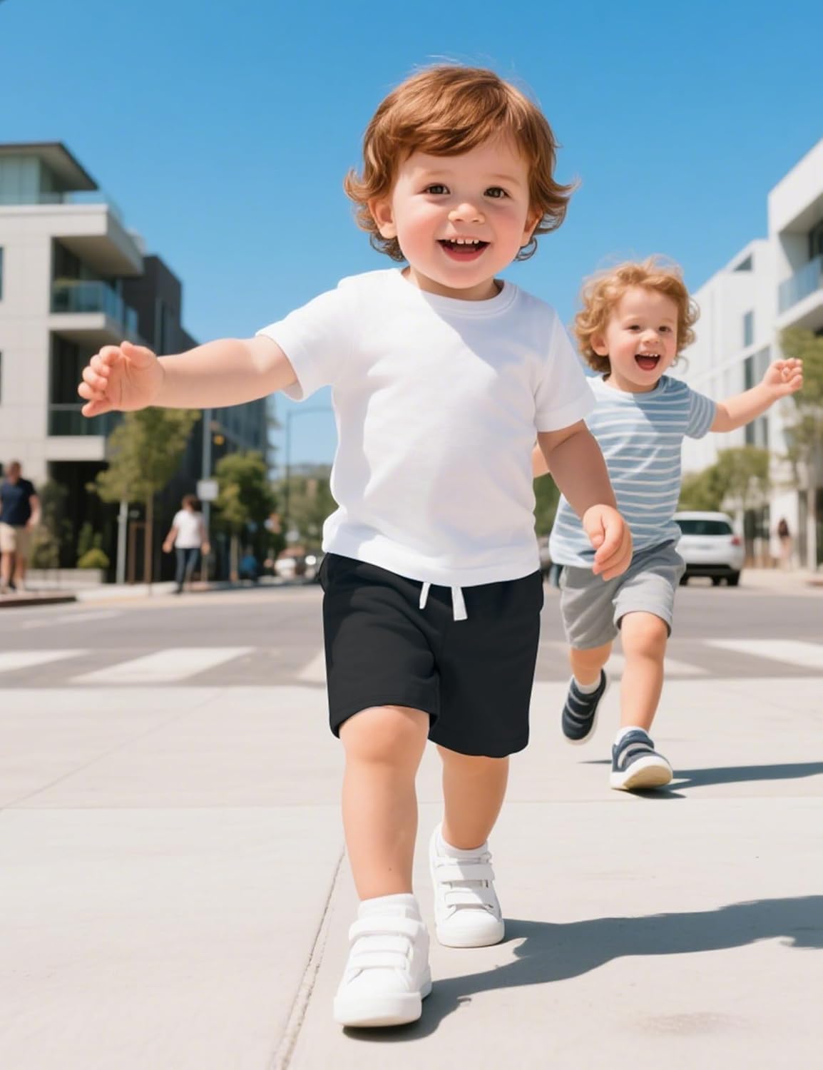 Witwot 3 Pack Toddler Shorts French Terry Baby Boys Shorts Infant Summer Clothes Size 18M-5T - Image 3