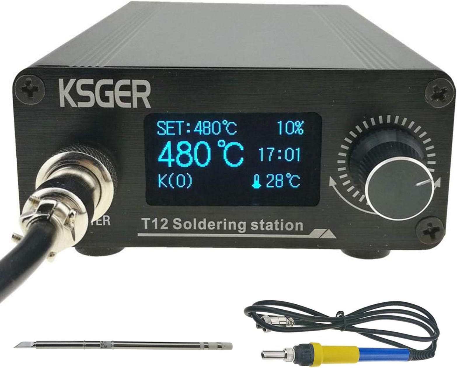 72W Soldering Iron Station Digital Temperature Controller Welder Rework Repairing Tool