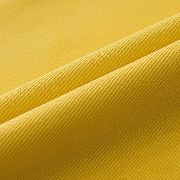 Soft Washed Denim Fabric | Non-Stretch 100% Cotton Fabric,Breathable Medium Fabric for Sewing Clothes DIY | No Pilling,Colorfast | 23 Colors | 59in Wide,13.9 Oz,3 YardSize1 yard,ColorYellow B