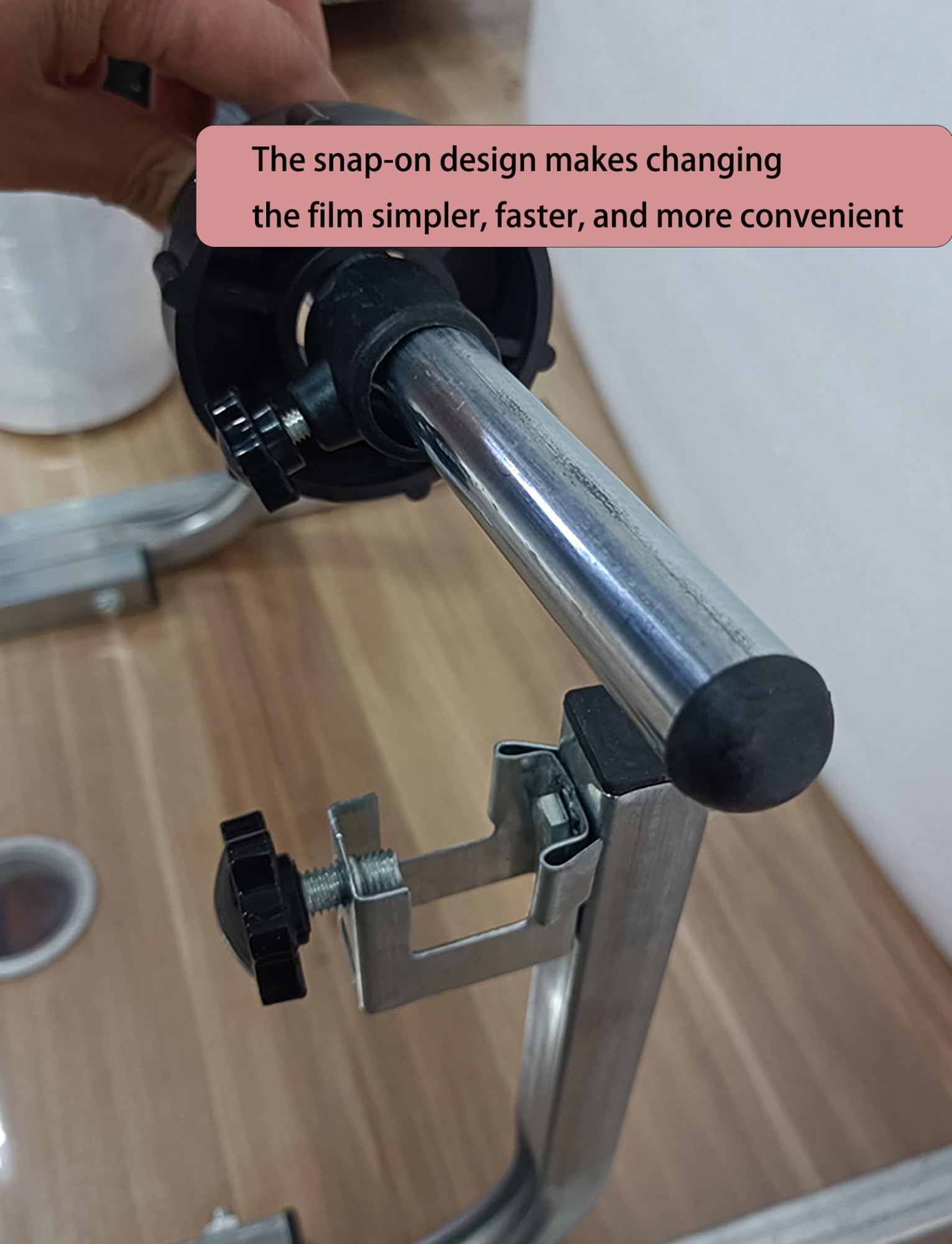 Dispenser in Metallo Resistente per pluriball, Pellicola Estensibile in PE e Schiuma, Supporto Industriale per imballaggio e spedizione (Altezza: 35 cm, Larghezza: 15 cm/5,9 Pollici)