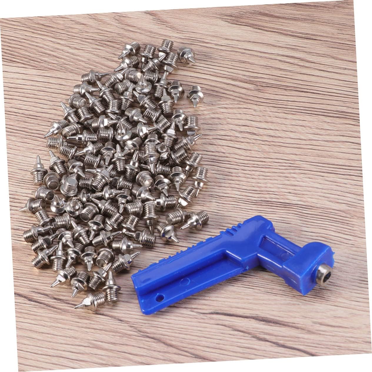 BESPORTBLE 220pcs Replacement Shoes Spikes Spike Studs Shoes Cones Made for Long Tracks Easy to Use Screwback Grippers