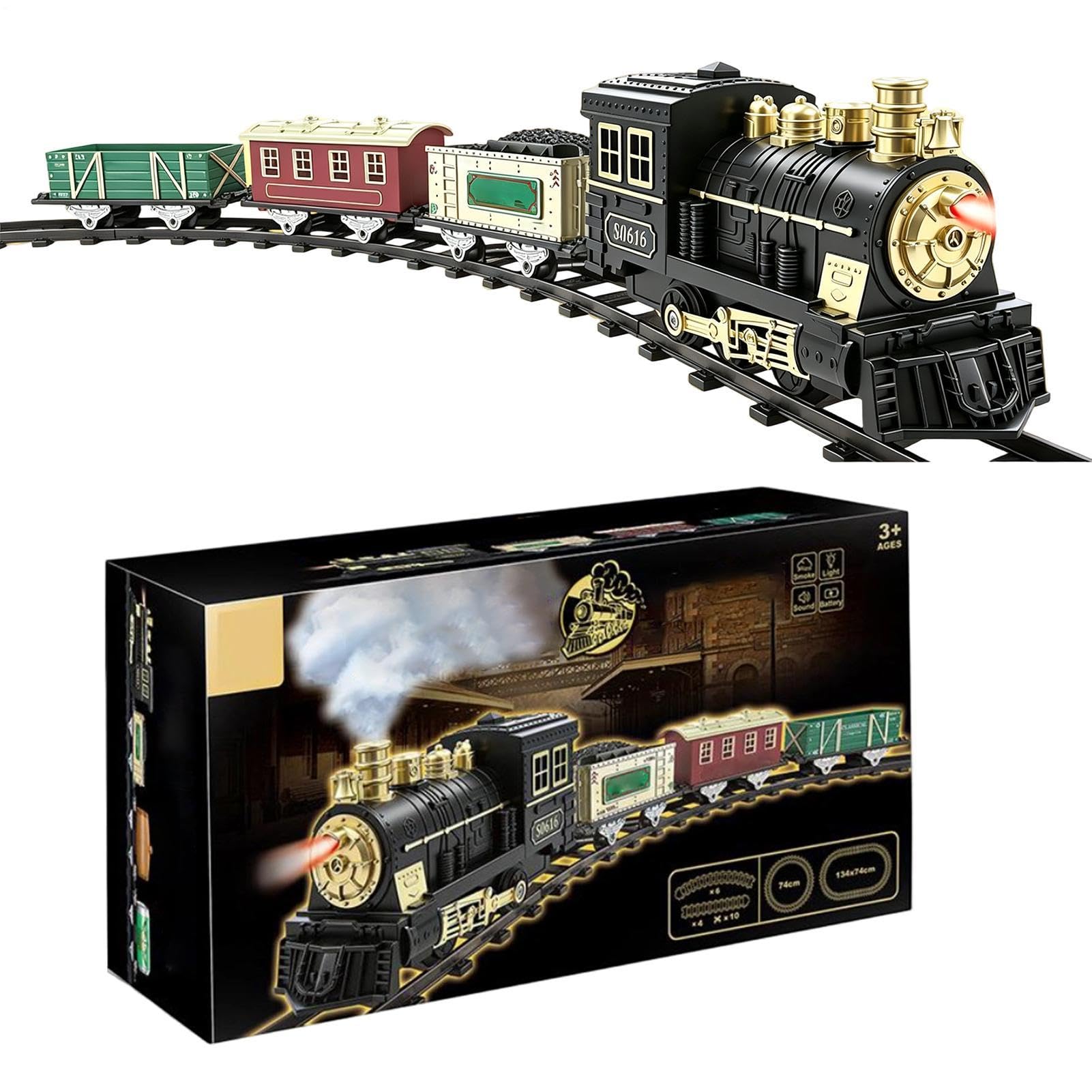 Train électrique Jouet Musical éducatif Vintage Lumineux