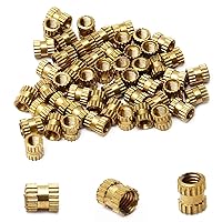 Vista 61 de Tuercas moleteadas de rosca hembra M3x3mm, 200 piezas Hx4mm OD latón roscado inserción tuercas de inserción hidráulica soldada junta junta surtido