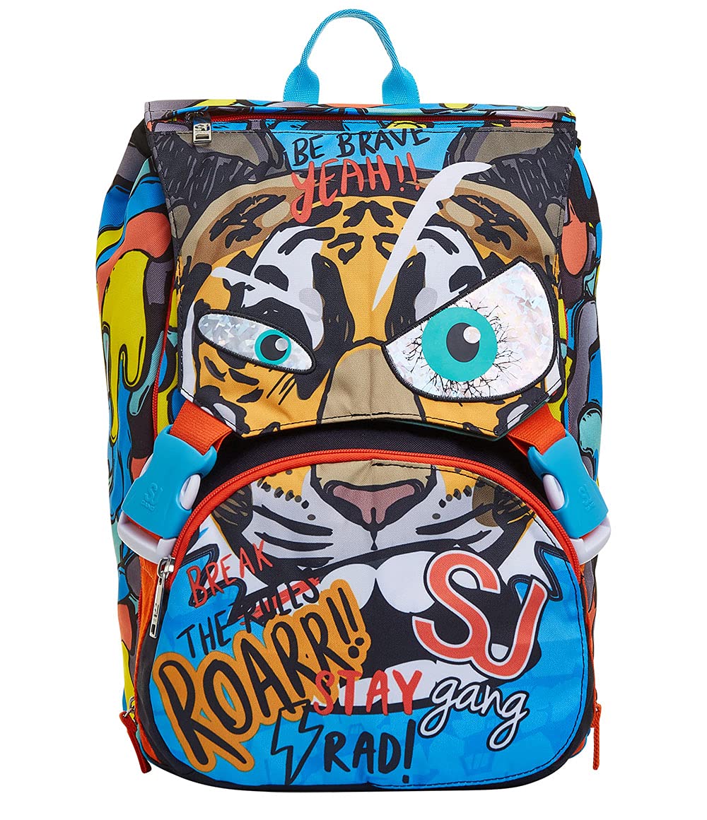 SJ GANG STYLE JAM GANG Cuccioli Da Sj Zaino Estensibile, Unisex - Bambini e ragazzi, Blu, Taglia unica