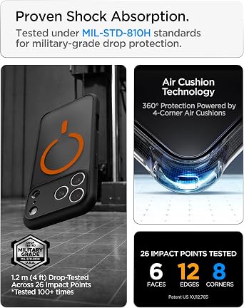 Spigen Ultra Hybrid MagFit for iPhone 17/18 Pro Max Case, Frost Orange