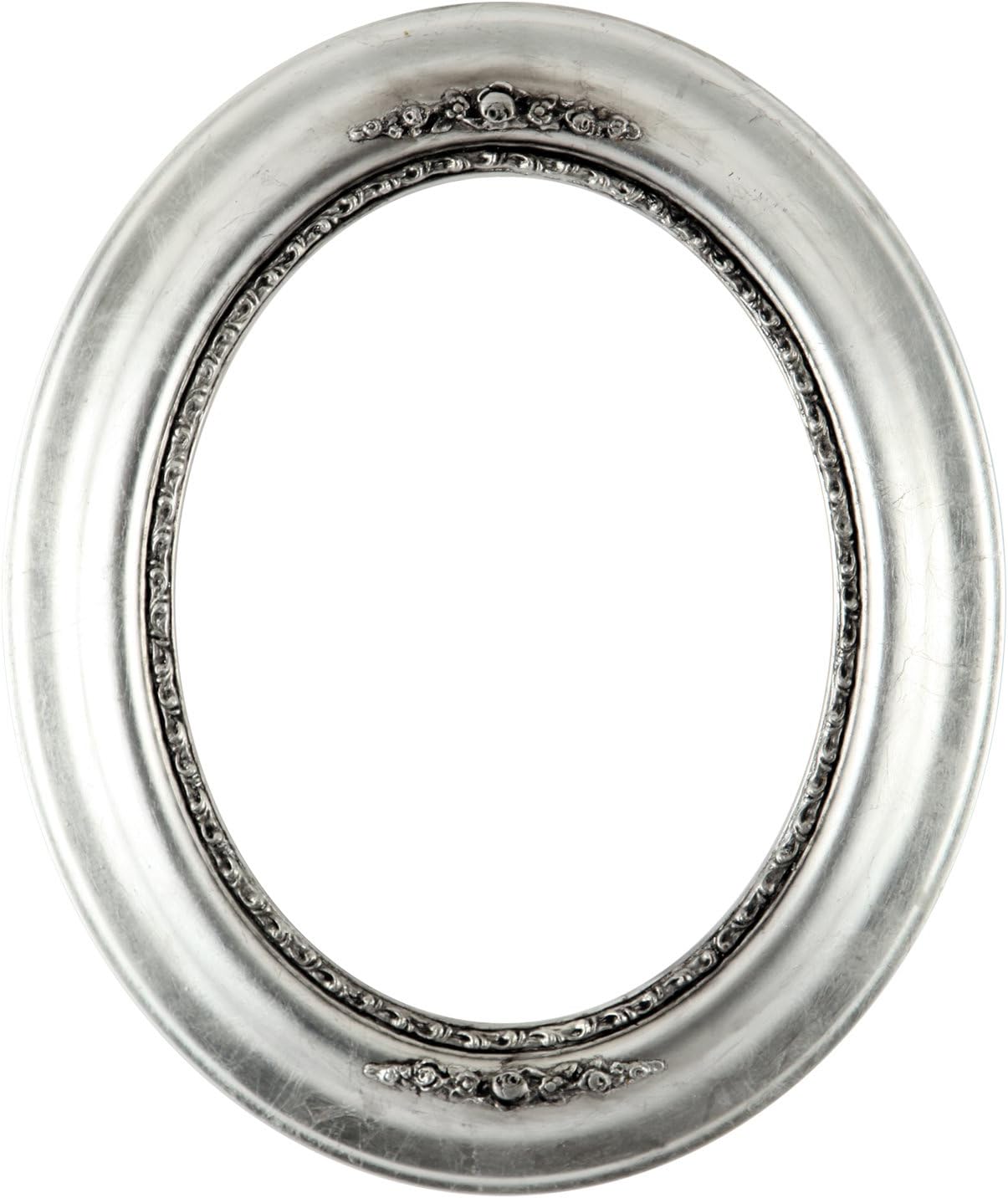 OVALCREST - Boston Picture Frame - Oval 13.5x19.6 - Elegant 2 3/4" Wide MDF Frame - Beaded Profile with Ornate Accents - Available in 20+ Sizes and 20+ Finishes