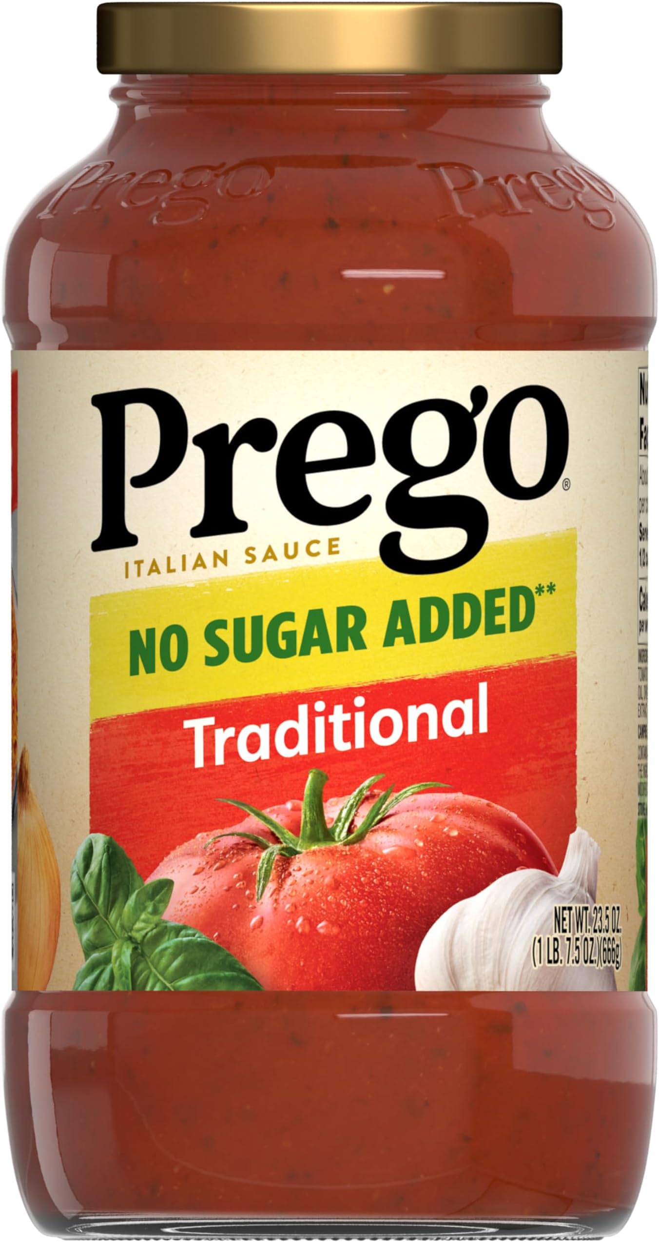 Traditional No Sugar Added Pasta Sauce, 23.5 Oz Jar