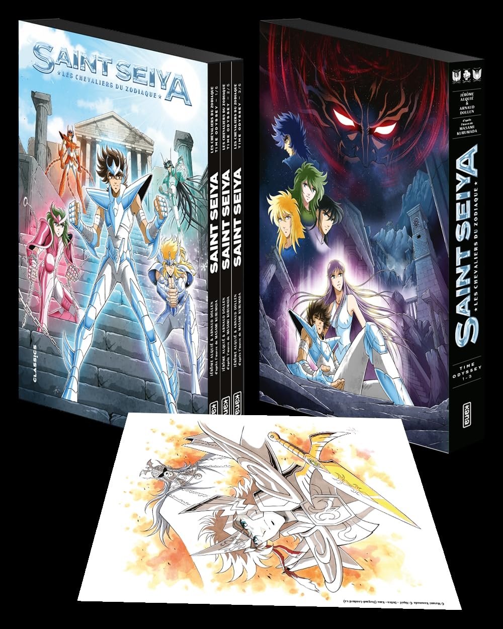 Coffret Saint Seiya - Time Odyssey T 1 - 2 - 3 + ex libris