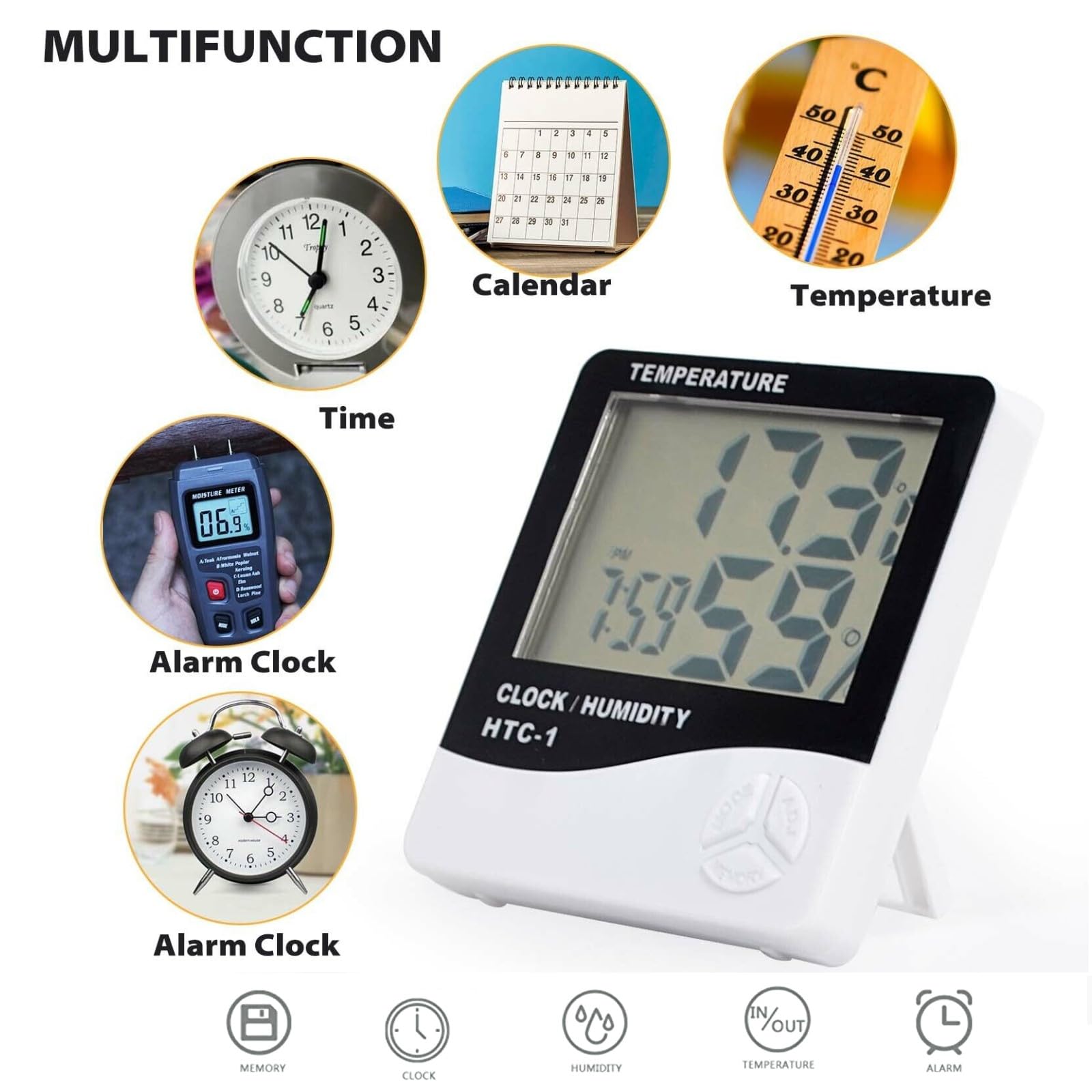 London Express Indoor Digital Thermometer Hygrometer - Image 3