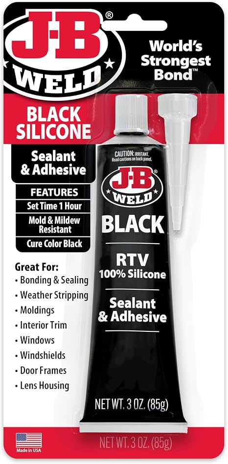 J-B Weld 31319 Black RTV Silicone Sealant and Adhesive -