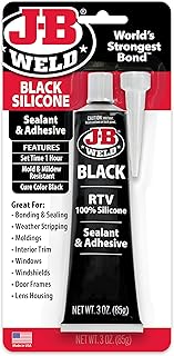 J-B Weld 31319 Black RTV Silicone Sealant and Adhesive - 3 oz.