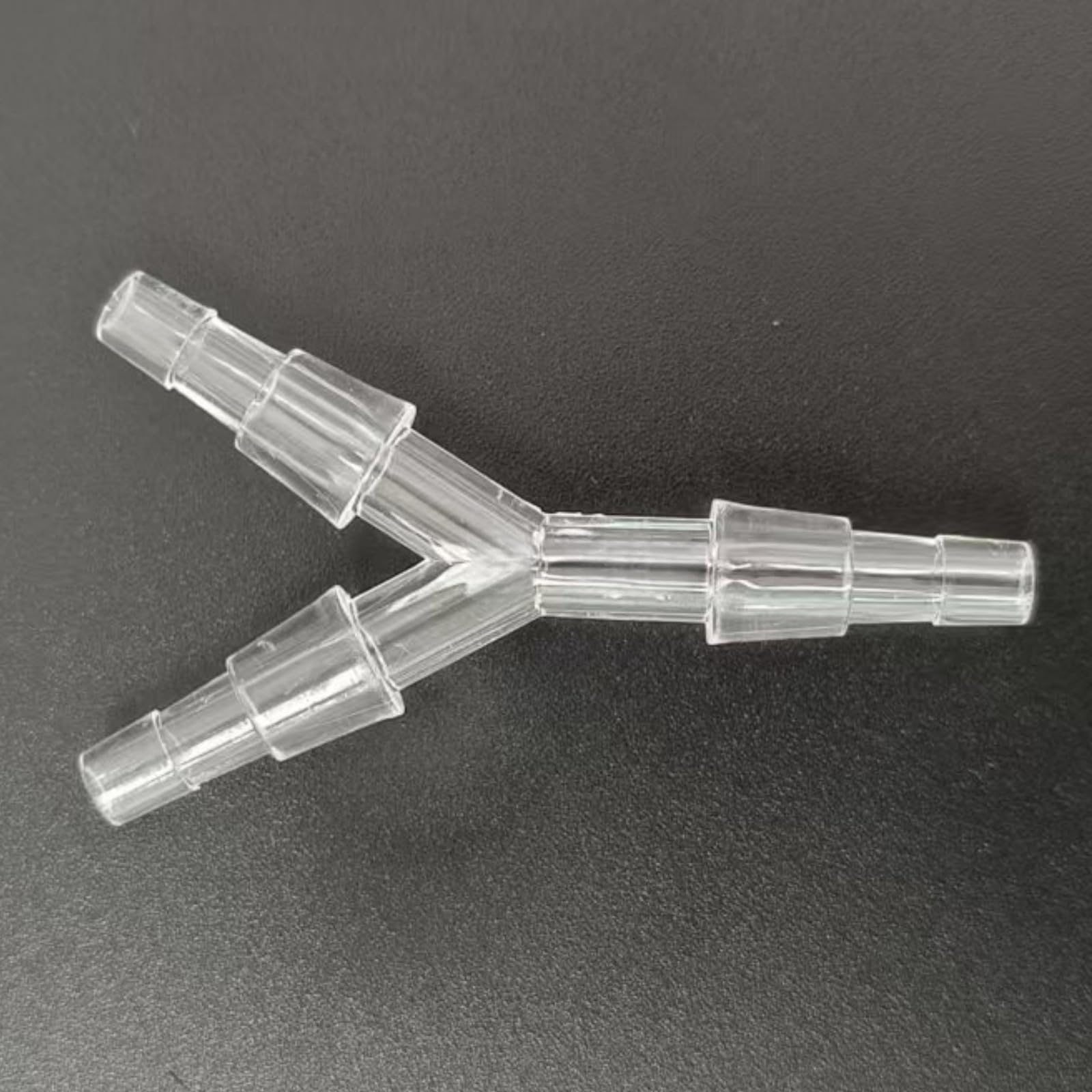 Trójdrożna złączka do węża z tworzywa sztucznego typu Y — Adapter węża z równym kolcem do użytku w laboratorium, żywności i akwariach — opakowanie 100(4.8mm 3/16inch Extended PC)