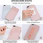 MEISO 15 Pcs Phone Finger Grip Holder, Mobile Phone Loops Bracket, 15 Colors Cell Phone Strap Slides, Flat Stander Portable, Multicolor