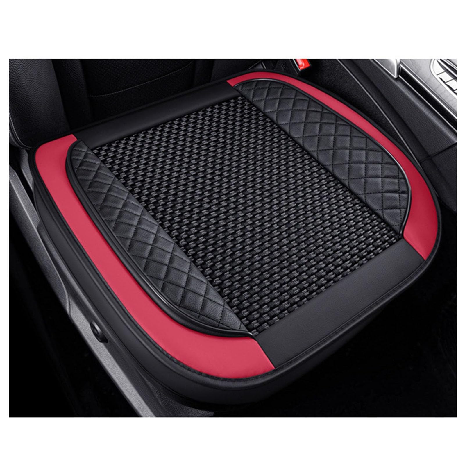 MLUQPEZUZ Car Seat Cover, for Mitsubishi Colt Z30 / Colt ClearTec 2004-2012 Breathable Leather Interior Protector Cushion Anti-Slip Padded Mat Backless Breathable Pad,A